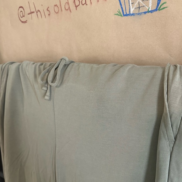 Lightweight Olive Green Joggers - Picture 2 of 14